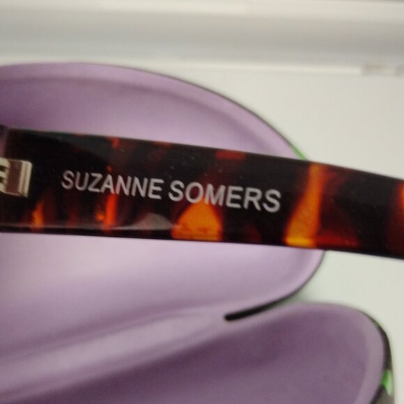 ❤️New SUZANNE SOMERS Tortoise Swarovski Stones Sunglasses W/CASE main image 8